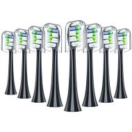 REDTRON Toothbrush Heads Compatible with Philips Diamond Clean Electric Toothbrush, Pack of 8 Attachments Works with Replacement Brushes Plaque Control, Gum Health, FlexCare, Healt