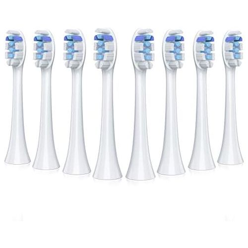  REDTRON Attachments Compatible with Philips Electric Toothbrush, Pack of 8 Electric Replacement Brush Heads Suitable for Gum Health, FlexCare, HealthyWhite, Essence+ and EasyClean