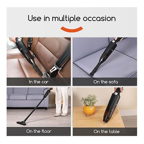  Handheld Vacuum Clean Upright Vacuum Cleaner Super Absorption Vacuum Cleaner Cordless Rechargeable with Powerful Suction Mini Portable Wireless Stick Vacuum Cleaner