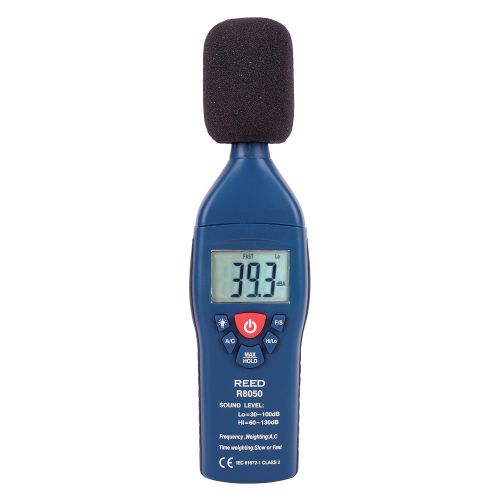  [아마존베스트]REED Instruments R8050 Sound Level Meter, Type 2, 30-100 and 60-130dB, +/-1.4 dB Accuracy