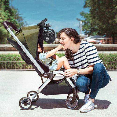  REENUO Stroller Fan Clip on Auto Oscillation Desk Fan 4400mAh Battery Operated Table Fan 40 Hours Working,for Baby Stroller,Office,Outdoor,Traveling,Camping（Black）