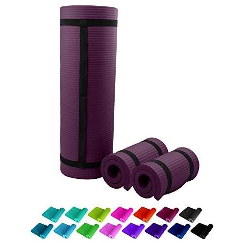  [아마존베스트]REFIT FITNESS ReFit Premium Fitness Mat in 10 Colours Including Lanyard, 183 x 61 cm x 1.5 cm, Thick and Very Soft, Non-slip, Odourless, Skin-friendly and Phthalate-free, Perfect Mat for Yoga, S