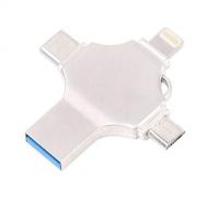 REFURBISHHOUSE 4 in 1 USB Flash Drive OTG Adapter U Disk for iPhone Type-C-Android 128GB