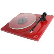 Rega Planar 2 Turntable with RB220 Tonearm and Carbon Cartridge in Red