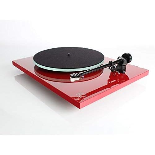  Rega Planar 2 Turntable with RB220 Tonearm and Carbon Cartridge in Red