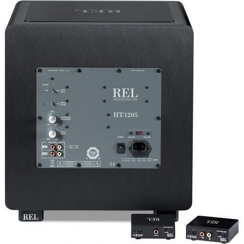 야마하 REL Acoustics HT1205 Subwoofer, HT-Air Wireless Compatible, Line Grained Black Composite