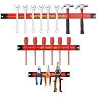 [아마존베스트]RELAX4LIFE Magnetic Strip Steel Magnetic Tool Holder Wall Tool Holder Magnetic Workshop High Load Includes Mounting Material 3 Pieces (21 cm + 31 cm + 46 cm)