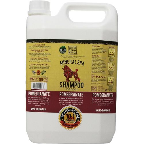  RELIQ Mineral SPA Shampoo for Dogs, 1-Gallon, Pomegranate