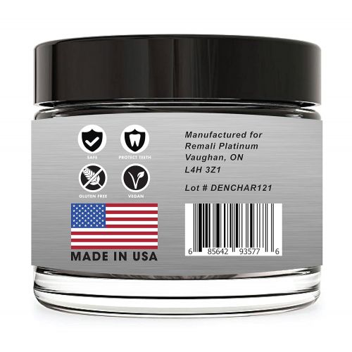  REMALI PLATINUM Activated Charcoal Teeth Whitening Powder - MADE IN USA from all...