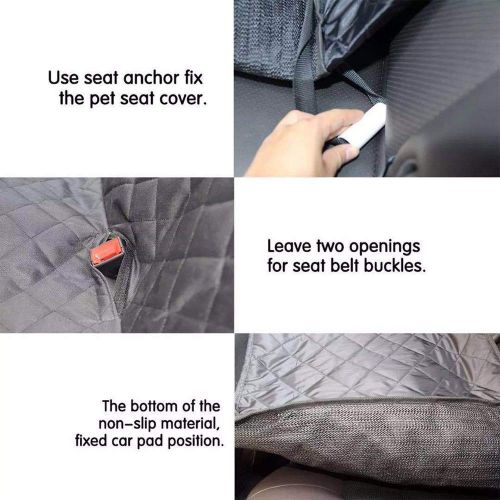  REMIGHTELY BRIGHT Baffled Car Pet Mat - Oxford Leather and PVC Anti-Skid Network Can Be Used for Pets to Go Out Or Travel