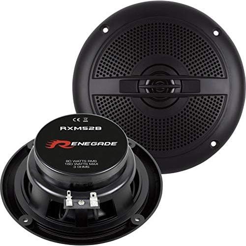  Renegade RXM52B Marine Speakers 160W Contents: 1 Pair