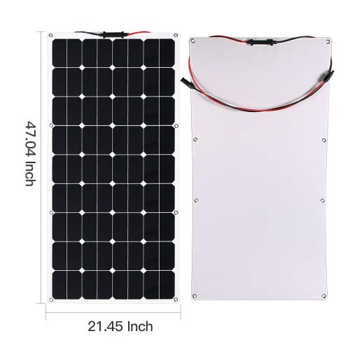  RENOGY Solar Panel 120W 18V 12V ETFE Bendable Flexible Ultra Thin Solar Charger with MC4 Connector Charging for RV Van Truck Car SUV Boat Cabin Tent