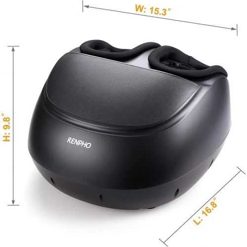  [아마존 핫딜] [아마존핫딜]RENPHO Shiatsu Foot Massager Machine with Heat, Deep Kneading Therapy, Air Compression, Relieve Foot Pain from Plantar Fasciitis, Improve Blood Circulation, Fits feet up to Men Siz