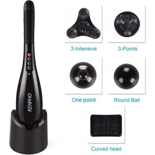  [아마존 핫딜] [아마존핫딜]RENPHO Rechargeable Hand Held Deep Tissue Massager for Muscles, Back, Foot, Neck, Shoulder, Leg, Calf Pain Relief - Cordless Electric Percussion Full Body Massage with Portable Des