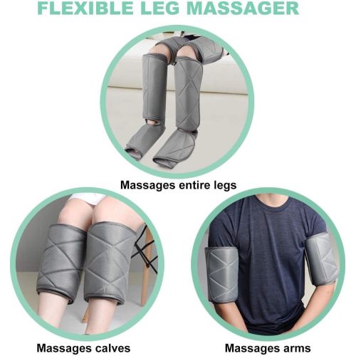  [아마존 핫딜] [아마존핫딜]RENPHO Leg Massager, Air Compression for Circulation Calf Feet Thigh Massage, Sequential Boots Device with Handheld Controller 6 Modes 4 Intensities, Helps Swelling and Edema Pains