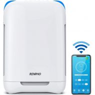 RENPHO Smart WiFi Air Purifier for Home Large Room Up to 356 Ft², H13 True HEPA Air Cleaner Filter for Allergies and Pets, Intercept Dust Pollen Smoke Odor, Quiet 28dB
