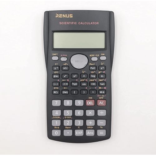  RENUS 8 Packs, 2-Line Engineering Scientific Calculator Function Calculator for Student and Teacher 16 AAA Batteries Included