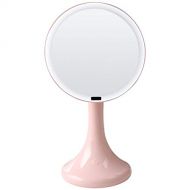 RENYAYA Desktop Human Body Induction LED Makeup Mirror Rechargeable USB Desktop Light Sensor Vanity Mirror 5 Times Or 7 Times Magnification Vanity Mirror Speaker Smart Mirror.