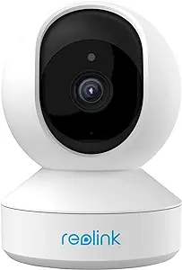 REOLINK 2K Indoor Camera, E1 Plug-in 2.4G WiFi Security Camera Wireless for Baby/Pet Monitor with Phone app, 360 Degree Pet Camera with Person/Pet Detection, Night Vision, 2-Way Audio, Local Storage