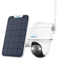 REOLINK 4G LTE Cellular Security Camera Outdoor, 5MP No WiFi Security Camera, 360° Pan-Tilt Go PT Plus+Solar Panel+32GB SD Card, Wireless Solar Powered, 2K+ Color Night Vision, Smart AI Detection