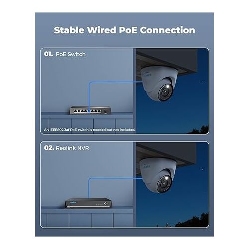  REOLINK 12MP PoE IP Camera Outdoor, 97° Wide Angle Dome Security Camera for Home Surveillance, Human/Vehicle/Pet Detection, 700lm Color Night Vision, 2 Way Talk, Up to 256GB microSD Card, RLC-1224A