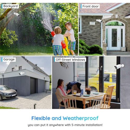  [아마존베스트]Reolink H.265 4K PoE Security Camera System, 6pcs 8MP Wired PoE IP Cameras, 8CH NVR Recorder with 2TB HDD, Home Business Surveillance Kit for Outdoors/Indoors, 100ft Night Vision,