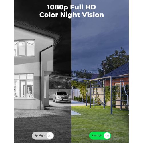  [아마존베스트]Outdoor Security Camera with Spotlight, Reolink Lumus 1080P HD Plug-in WiFi Camera for Home Security System, PIR Motion Detection, Two-Way Talk and Siren Alarm, Waterproof, Cloud/M