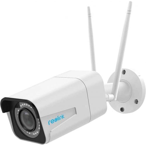  [아마존베스트]Security Camera Outdoor Wireless, Reolink 5MP HD Plug-in WiFi Outdoor Cameras for Home Security, 4X Optical Zoom, 2.4/5Ghz WiFi, Motion Detection, Night Vision, Work with Google As