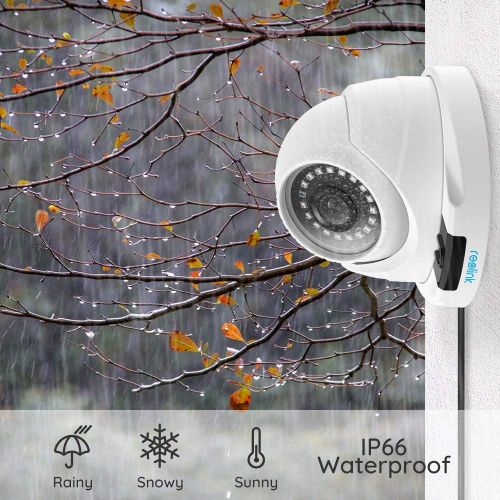  REOLINK Reolink PoE Camera (2 Pack) 4MP HD Home Security Outdoor Video Surveillance IR Night Vision Motion Detection Audio Support RLC-420