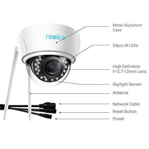  REOLINK Reolink 5MP Wireless Security IP Camera - 2.45Ghz Dual Band WiFi Camera | 4X Optical Zoom | Indoor Outdoor | Autofocus | Night Vision, RLC-422W