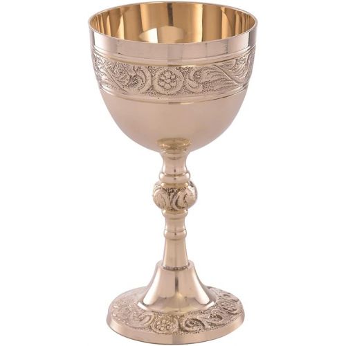  [아마존베스트]REPLICARTZ Brass Vintage Golden Chalice of King Arthur Medieval Decor Gothic Goblet 210 ml (Rose)