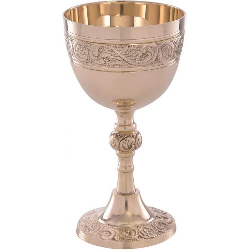  [아마존베스트]REPLICARTZ Brass Vintage Golden Chalice of King Arthur Medieval Decor Gothic Goblet 210 ml (Rose)