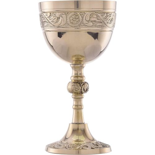  [아마존베스트]REPLICARTZ Brass Vintage Golden Chalice of King Arthur Medieval Decor Gothic Goblet 210 ml (Rose)