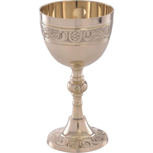  [아마존베스트]REPLICARTZ Brass Vintage Golden Chalice of King Arthur Medieval Decor Gothic Goblet 210 ml (Rose)