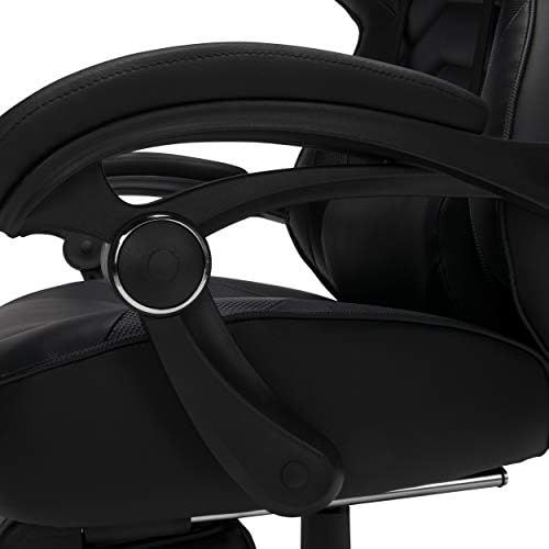  RESPAWN 110 Racing Style Gaming Chair, Reclining Ergonomic Chair with Footrest, in Black (RSP-110-BLK)