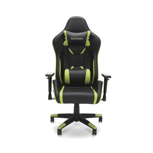  RESPAWN-120 Racing Style Gaming Chair - Reclining Ergonomic Leather Chair, Office or Gaming Chair (RSP-120-GRN)