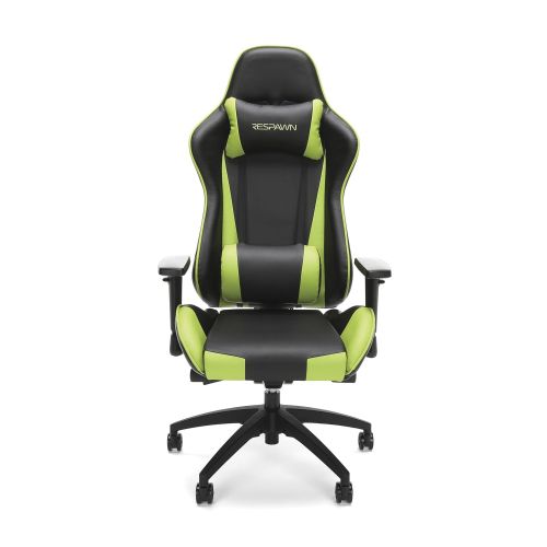  RESPAWN-105 Racing Style Gaming Chair - Reclining Ergonomic Leather Chair, Office or Gaming Chair (RSP-105-GRN)