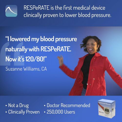  RESPeRATE: Device for Lowering High Blood Pressure Naturally. The only Non-Drug FDA-Cleared Hypertension Treatment.