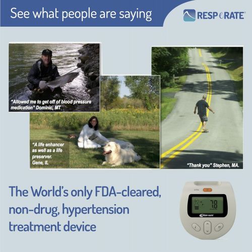  RESPeRATE: Device for Lowering High Blood Pressure Naturally. The only Non-Drug FDA-Cleared Hypertension Treatment.