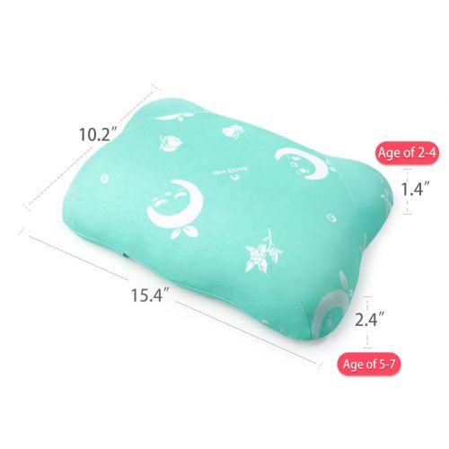  [아마존 핫딜]  [아마존핫딜]RESTCLOUD Toddler Pillow for Sleeping, Small Nap Pillow for Kids 15 x 10 (Green)