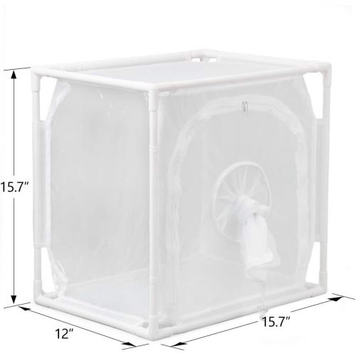  [아마존베스트]RESTCLOUD Monarch Butterfly Habitat Cage, Outdoor Insect Mesh Cage Terrarium 16 x 12 x 16