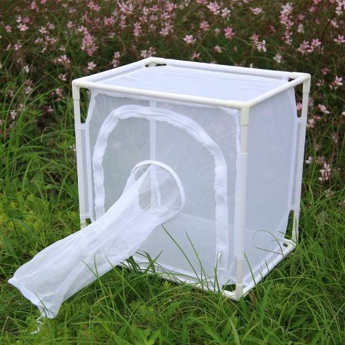  [아마존베스트]RESTCLOUD Monarch Butterfly Habitat Cage, Outdoor Insect Mesh Cage Terrarium 16 x 12 x 16