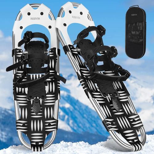  [아마존베스트]RESVIN Snow Shoes, Lightweight Aluminum Snowshoes for Men and Women, Adjustable Bindings Snowshoes with Carry Bag, 21/25/30