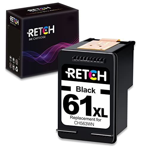  RETCH Re-manufactured Ink Cartridge Replacement for HP 61XL 61 XL for Envy 4500 5530 5534 5535 Deskjet 1000 1010 1510 1512 2540 3000 3050 3510 Officejet 2620 2622 4630 4635 (1 Blac
