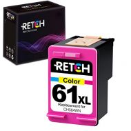 RETCH Re-manufactured Ink Cartridge Replacement for HP 61XL 61 XL for Envy 4500 5530 5534 5535 Deskjet 1000 1010 1510 1512 2540 3000 3050 3510 Officejet 2620 2622 4630 4635 (1 Tri-