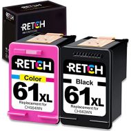 RETCH Remanufactured Ink Cartridges Replacement for HP 61 61XL Combo Pack to use with Envy 4500 5530 5534 5535 Deskjet 1000 1056 1510 1512 1010 1055 OfficeJet 4630 2620 Printer (1