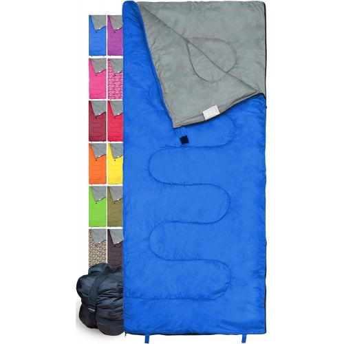  REVALCAMP Sleeping Bag Indoor & Outdoor Use. Great for Kids, Boys, Girls, Teens & Adults. Ultralight and Compact Bags are Perfect for Hiking, Backpacking & Camping