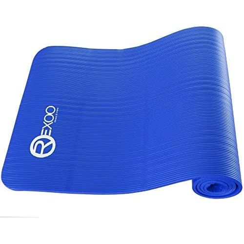  [아마존베스트]REXOO Pilates Yogamatte Fitnessmatte Gymnastikmatte Sportmatte Matte inkl. Schultertragegurt