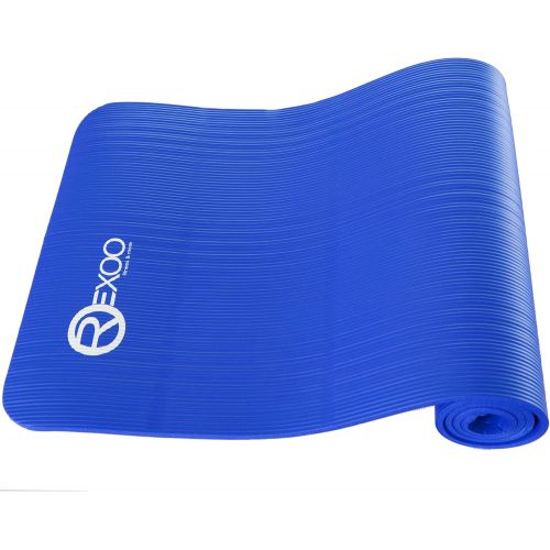  [아마존베스트]REXOO Pilates Yogamatte Fitnessmatte Gymnastikmatte Sportmatte Matte inkl. Schultertragegurt