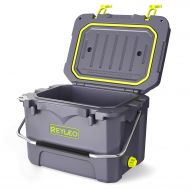 REYLEO Cooler, 21 Quart/20L Pro Guide Series Cooler, 30-Can Capacity, Up to 3-Day Ice Retention, Heavy Duty Ice Chest (Built-in Bottle Opener) for Camping, Fishing,Picnic and Extre